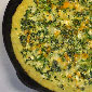 pan with broccoli quiche