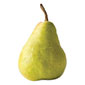 pear against white background