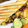 Roasted pepper grilled cheese 