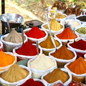 Spices at an Indian market