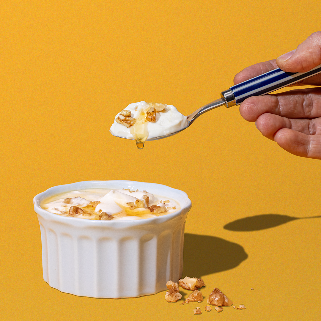 Greek Yogurt with honey and walnuts